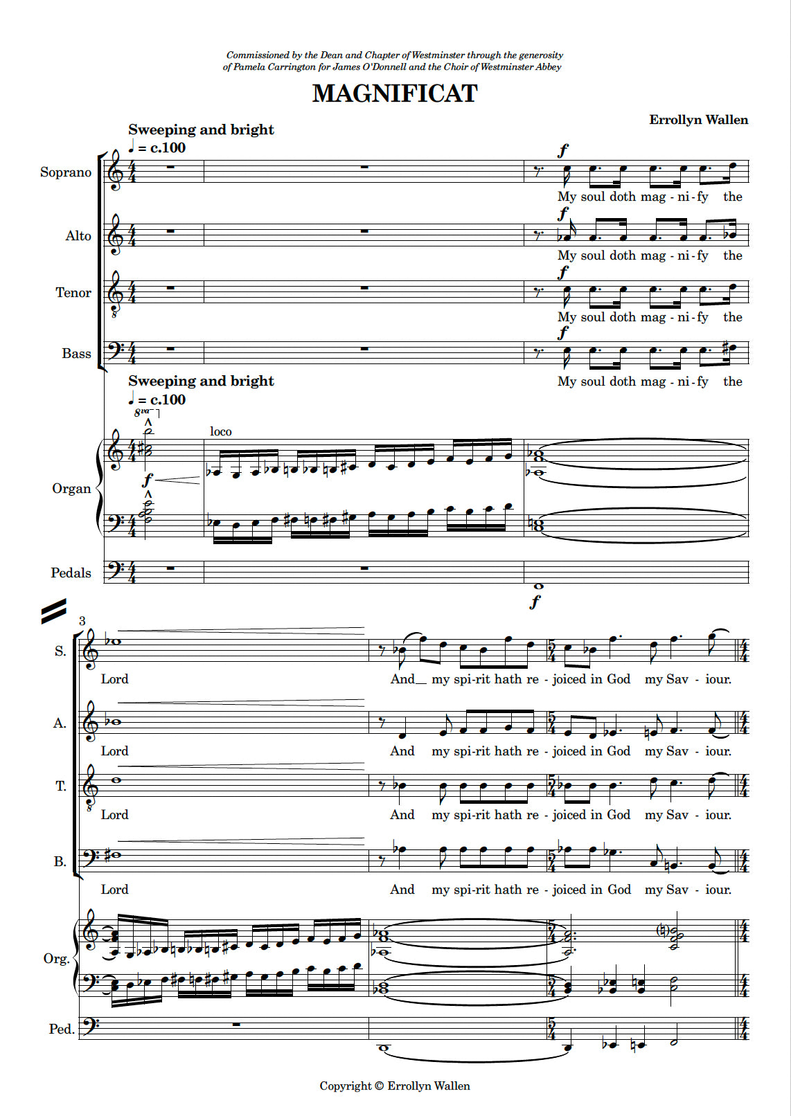 Magnificat and Nunc Dimittis