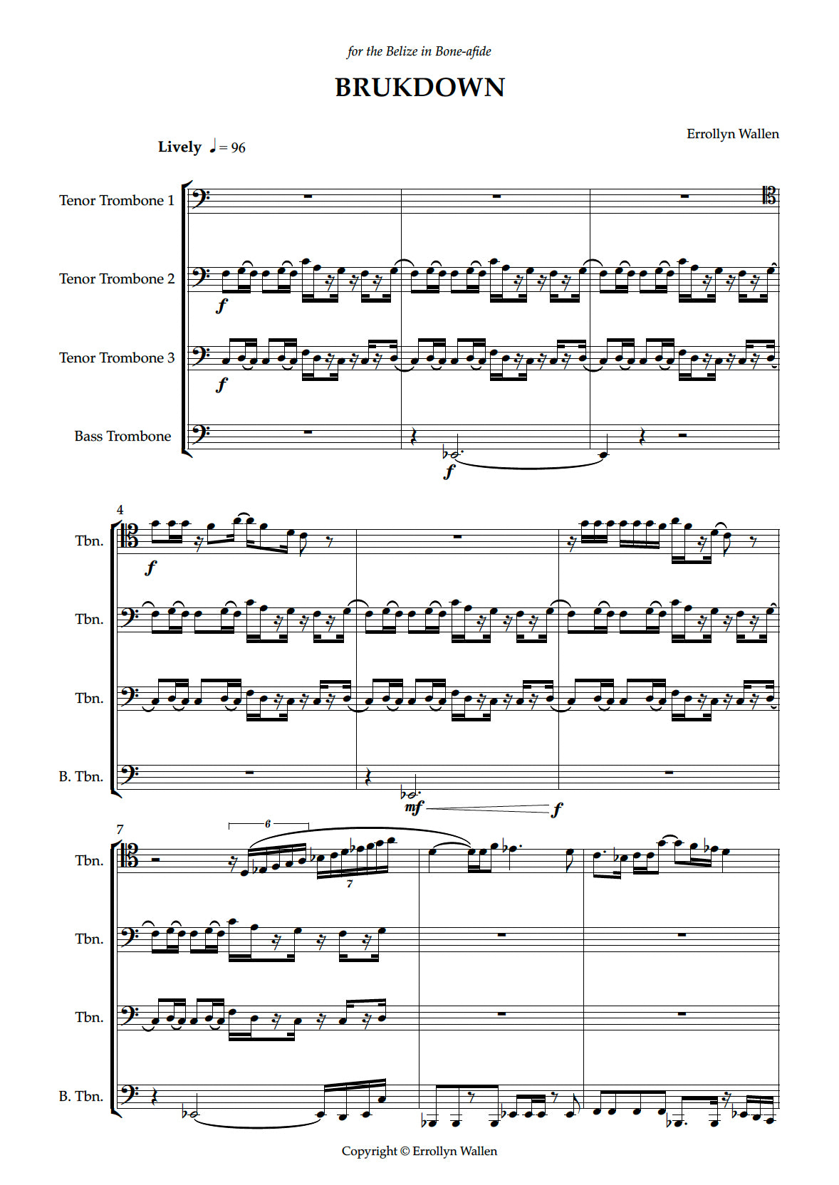 BRUKDOWN (Full Score)