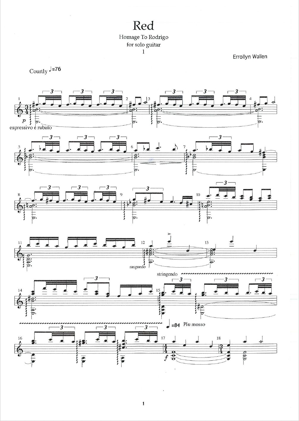 RED (Homage To Rodrigo)