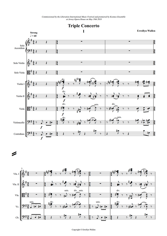 Triple Concerto (Perusal Score)